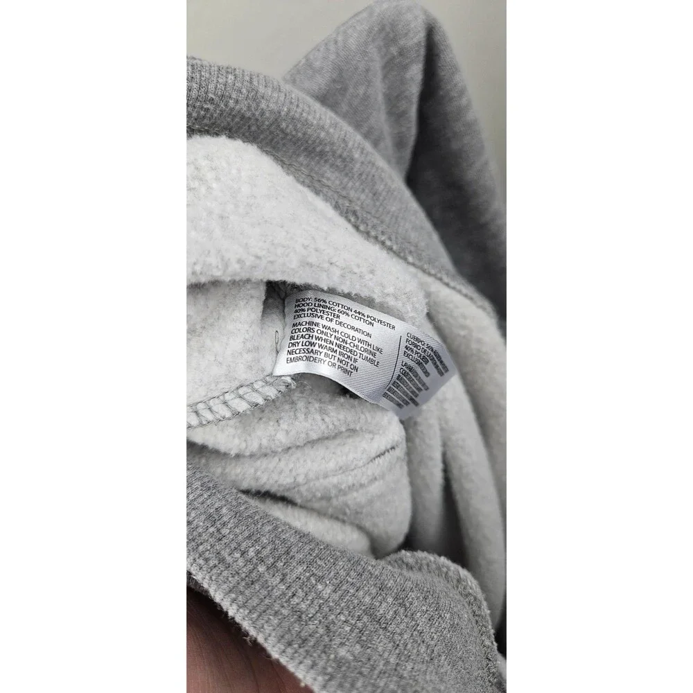 US Polo Assn Men's Small Heather Gray Hooded Jacket Zip Up Hoodie
